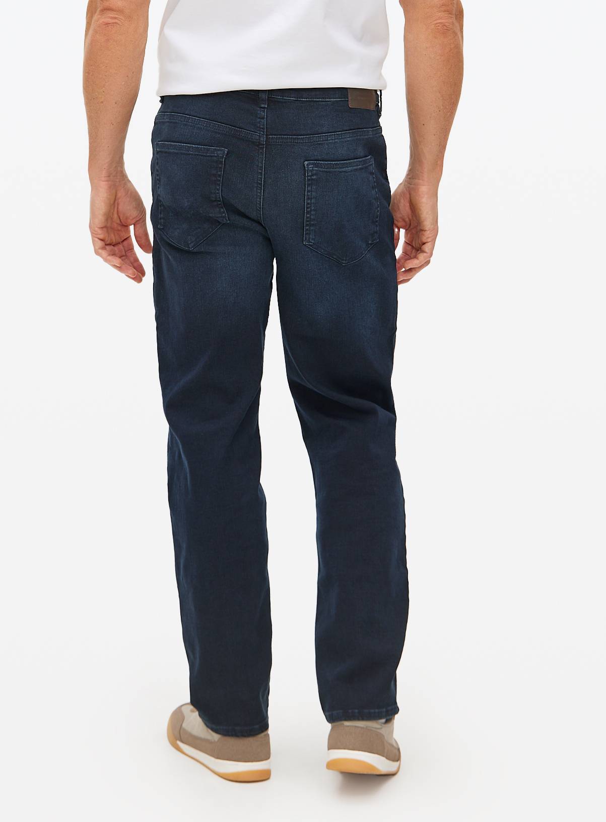 Free Fit Dark Blue Straight Leg Denim Jeans 44S - Image 5